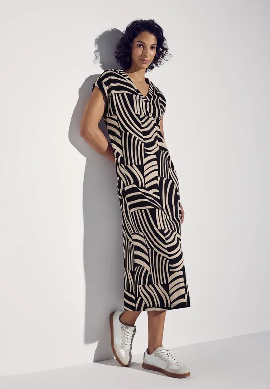 STREET-ONE Mouwloze jurk voor dames in Zwart STREET-ONE