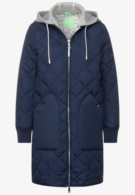 One Steppmantel Kapuze Street One Damenmantel STREET-ONE Leichter