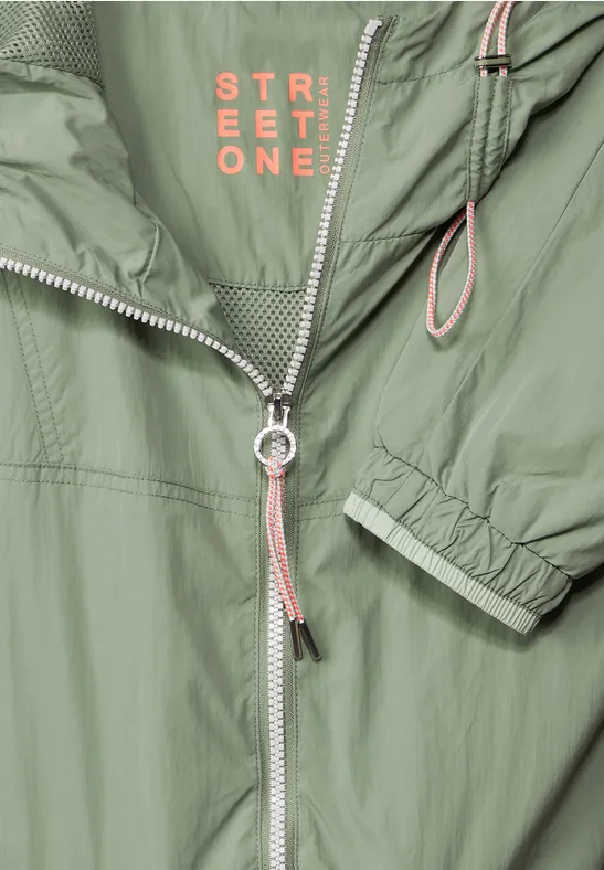 STREET-ONE Kurzer Windbreaker für Damen in Grün STREET-ONE