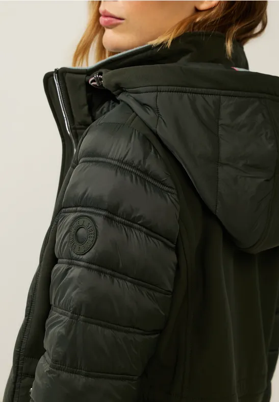 Softshelljacke Street One Gesteppte Jacke Mit Kapuze STREET