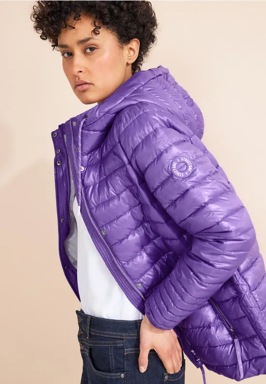 Veste Matelassée Femme Cotton Traders – Violette, Taille 16 (Excellent État)