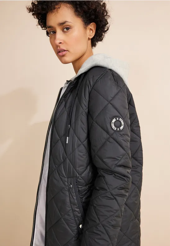 STREET-ONE Suède jas voor dames in Zwart | STREET-ONE