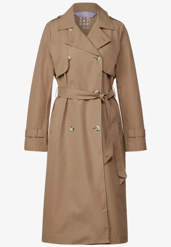 ONLY ONLCHLOE DOUBLE - Trenchcoat - tannin/camel