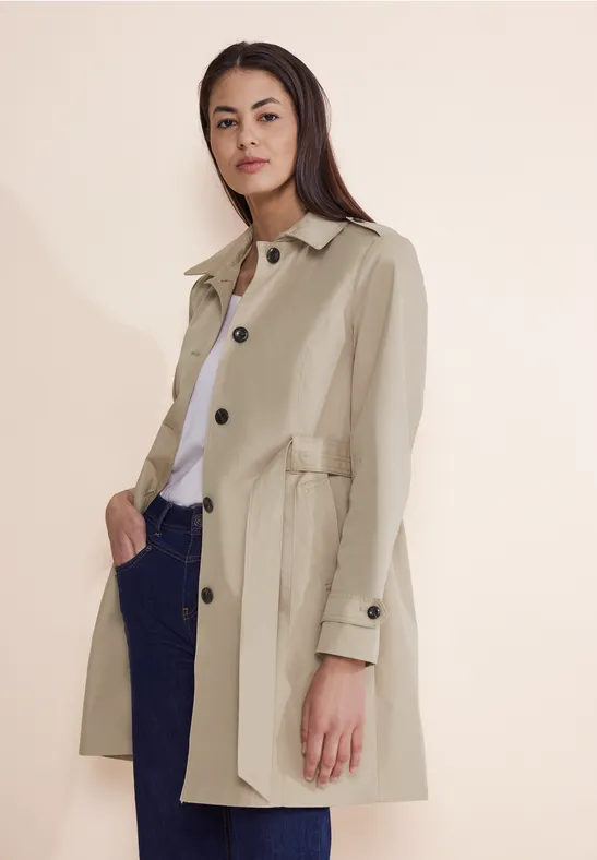 Trench Coat Manteau Taille 50 Femme Mi Long Trench Court Femme