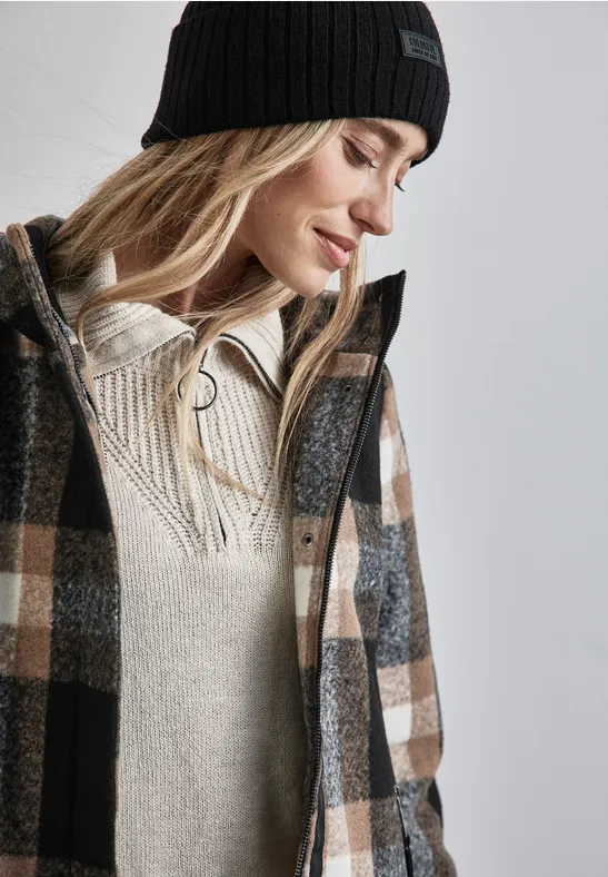 Karo Jacke Jacken Kariert Damen Karierte Jacke