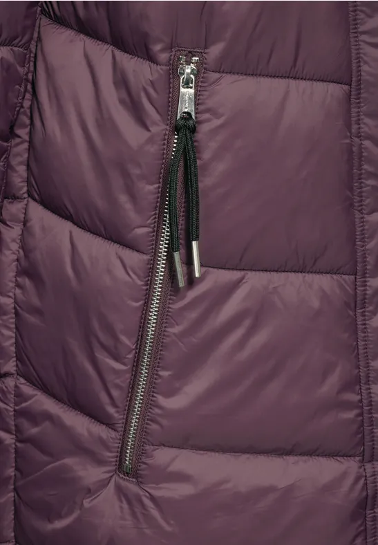 Street One Damen Steppjacke Mit Abnehmbarer Kapuze - Leichte Jacke Für Den Alltag