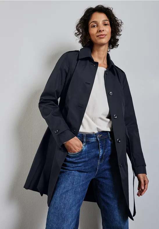 STREET-ONE Trenchcoat für Damen in Blau STREET-ONE