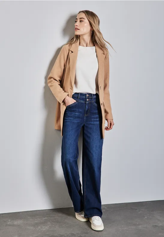 Jas met structuur voor heren in Beige