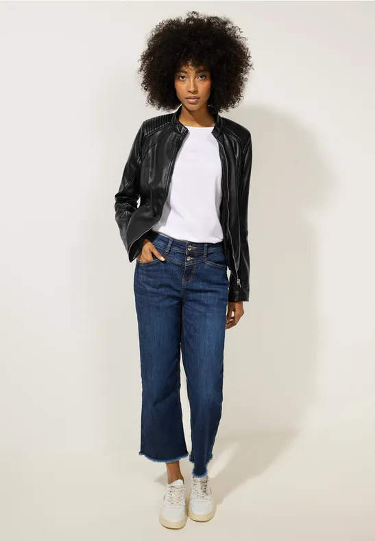 Calvin Klein Jeans CLASSIC BIKER - Veste en similicuir - black/noir