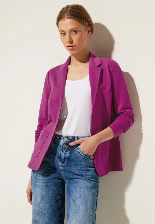 Jacquard Blazer für Damen in Beige
