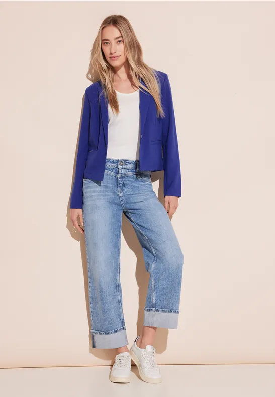 Casual fit broek voor dames in Blauw