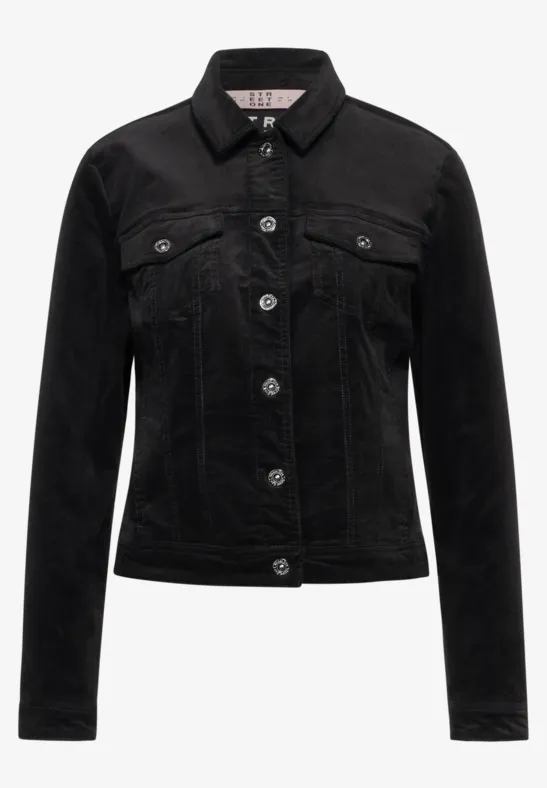 Veste En Velours Côtelé Street One Pour Femme - Col à Revers, Manches Longues - Style Rétro élégant Pour Toutes Les Occasions