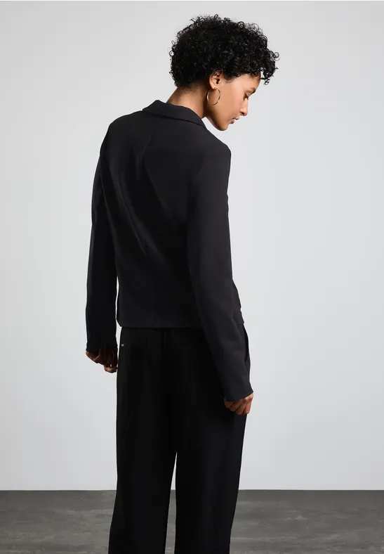 Blazer Femme Street One – Coupe Structurée, Col à Revers, En Viscose Stretch | Look élégant Et Moderne