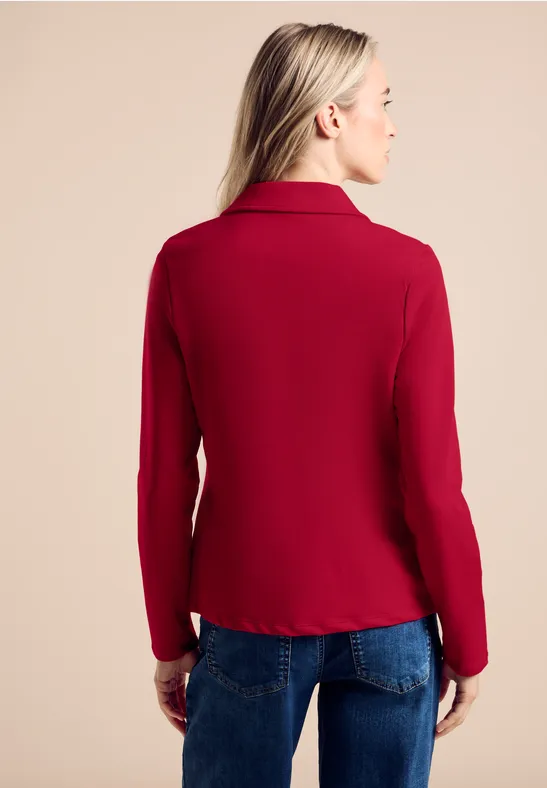 Blazer Femme Basique Street One - Col à Revers, Poches Plaquées - Mélange Coton Stretch - Pour Bureau Et Sorties - 5