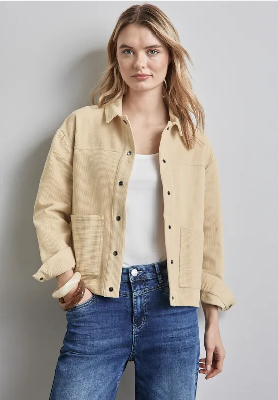 Zara Cordjacke Overshirt Damen Zara STREET-ONE Cord-Overshirt Für