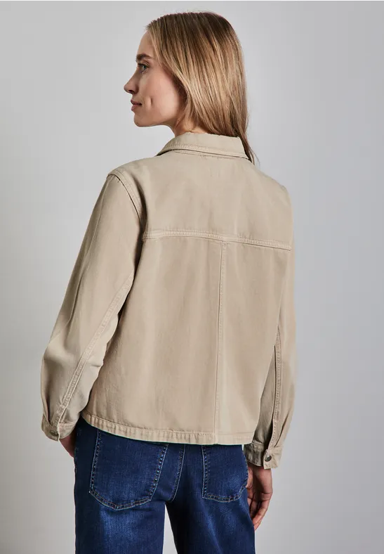 STREET ONE A212419 Veste en Jean au Look, Ultra blanchissant, 36 Femmes