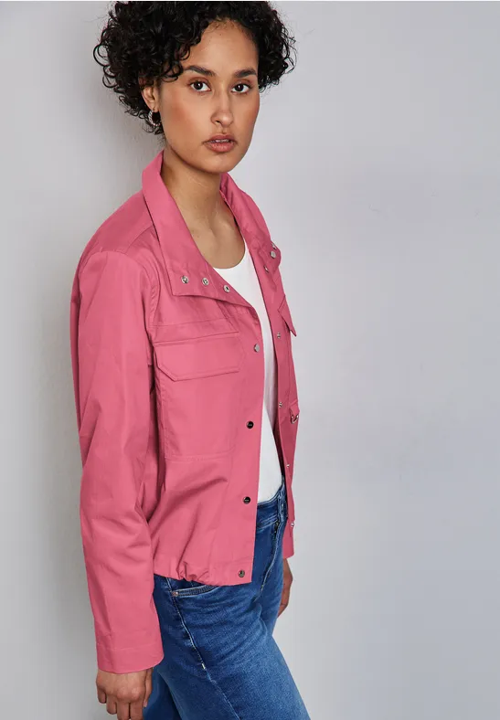 Steppjacke Damen Street One Rosa Jacke STREET-ONE Kurze Jacke Für