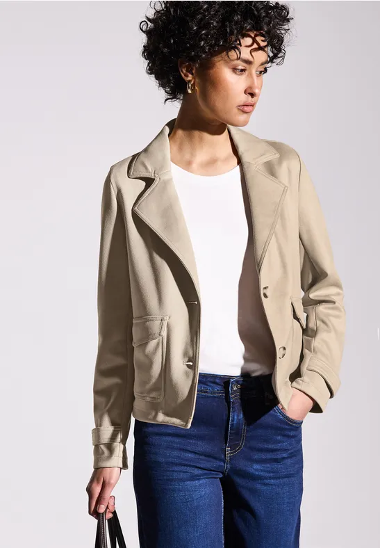 STREET-ONE Velours Kleid für Damen in Braun | STREET-ONE