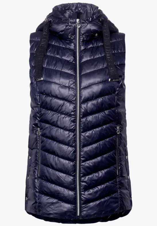 Vest Lange Outdoor Weste Damen Street One STREET-ONE Gesteppte