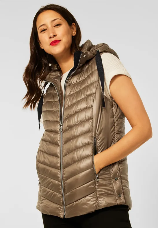 Street One A220118 Gilet Matelassé, Homey Green, 38 Femme