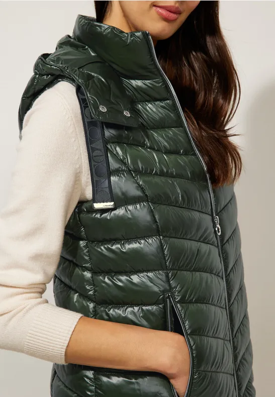 Gilet Street One Weste GrÃ¼n STREET-ONE Gilet Long à Aspect