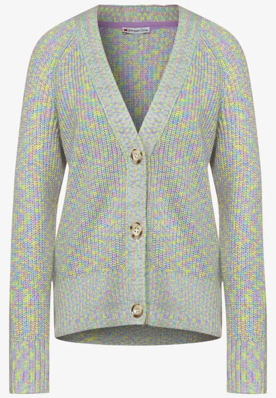 STREET-ONE Cardigan in Multicolour für Damen in Lila STREET-ONE