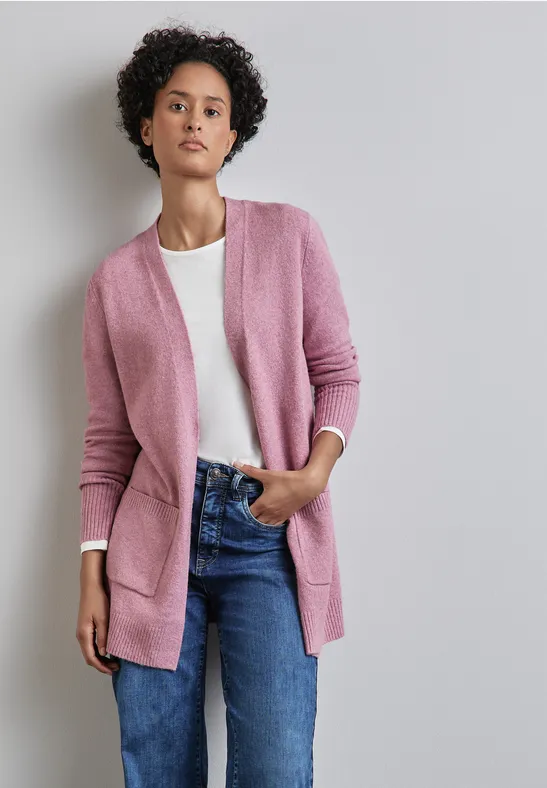 STREET-ONE Offener Cardigan für Damen in Rosa STREET-ONE