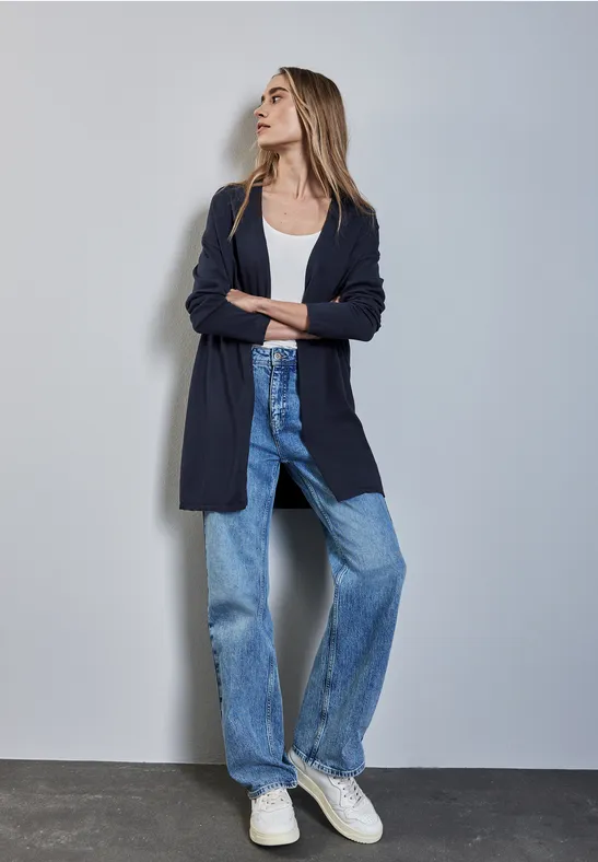 Street One Cardigan Aperto Donna - Modello In Mussola, Colletto Camicia E Bottoni, Stile Casual Chic - 4