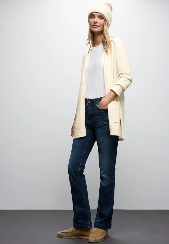 Cardigan aperto in misto viscosa donna curvy