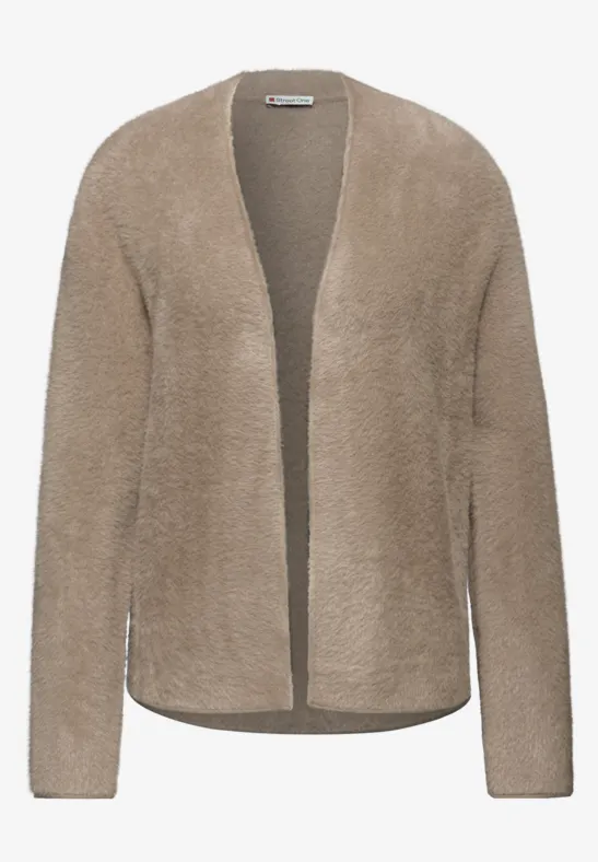 Street One Veergaren cardigan voor dames, zwart, 44