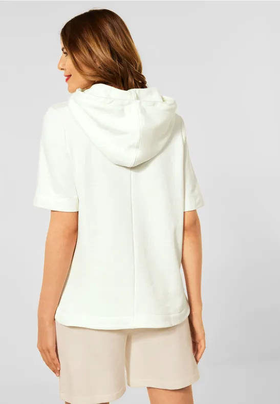 Sweatjacke Kapuzenjacke Kurzarm Damen STREET-ONE Kurzarm