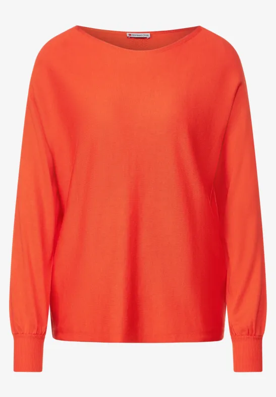 Street One Strickpullover Damen Orange Street One Rot Pullover