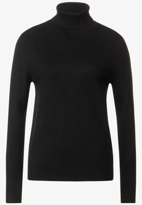 Pull Col Roulé Noir LA CITY - Taille 36 - Occasion En Très Bon état (parfait état)