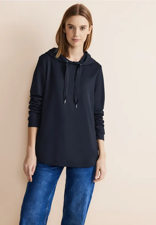 STREET-ONE Sweat Hoodie für Damen in Blau STREET-ONE