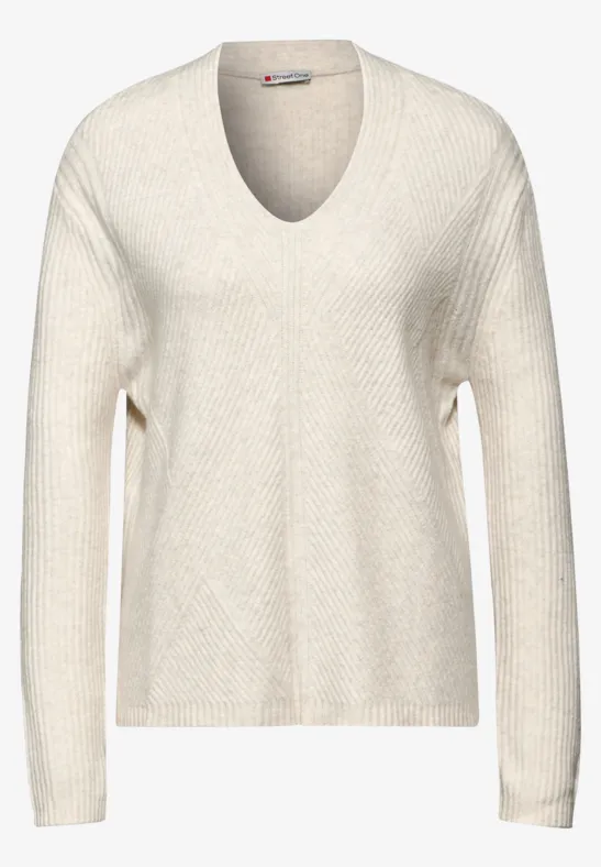 Sweatshirt Femme Léger à Manches Longues - Coupe Ample, Col En V Et Motif Léopard