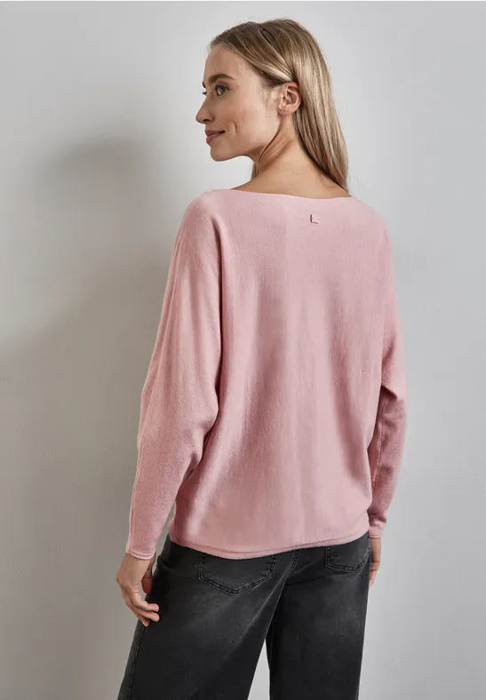 STREET-ONE Dolman Pullover für Damen in Rosa STREET-ONE