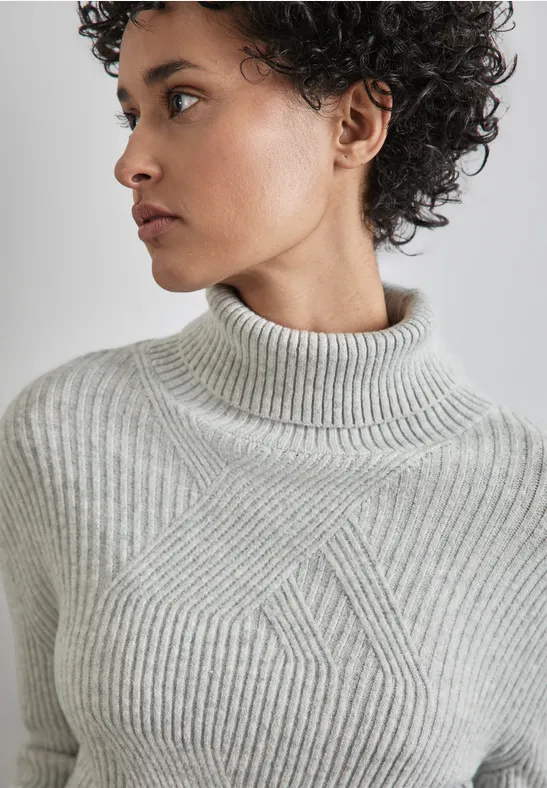 STREET-ONE Strickpullover für Damen in Grau STREET-ONE - Main Image