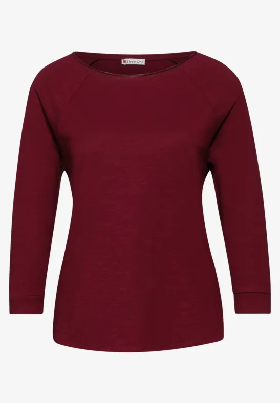 STREET-ONE Shirt mit 3/4-Arm für Damen in Rot - MINA | STREET-ONE