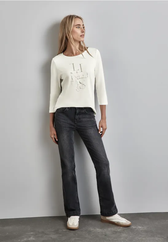 Shirt met tekst artwork voor dames in Roze
