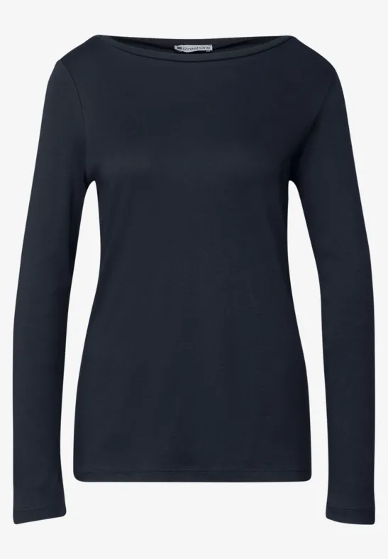 Street One Damen Langarmshirt - Basics Mit Stil Für Office & Freizeit