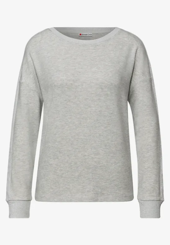 STREET ONE STREET ONE T-Shirt 'Lanea' in Weinrot Flash Sale Bekleidung