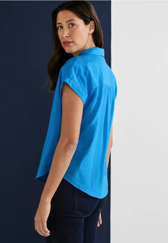 Chemise De Pêche Magellan Femme - 2XL Bleu, Manches Courtes, Coupe Classique