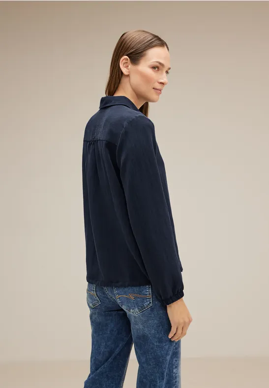 Street One Damen Cordbluse Mit Rüschen – Feminine Tunika In Weicher Cord-Qualität