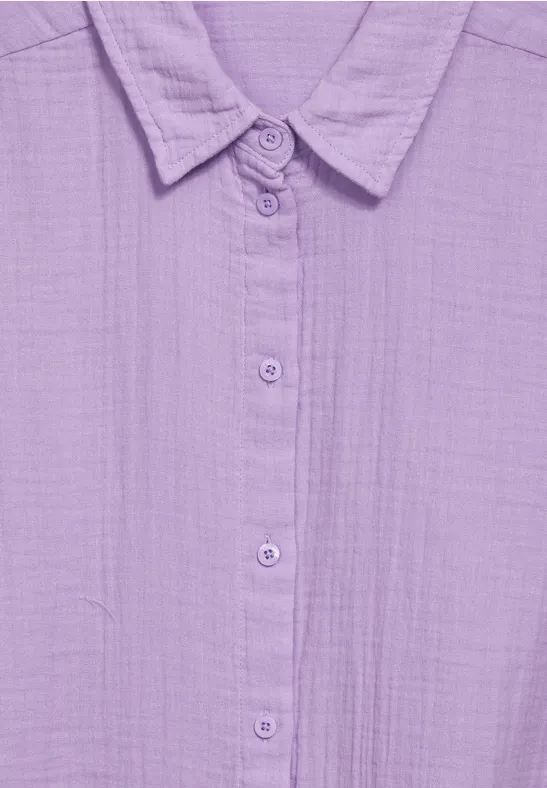 STREET-ONE Chemisier en mousseline pour femmes en Violet STREET-ONE