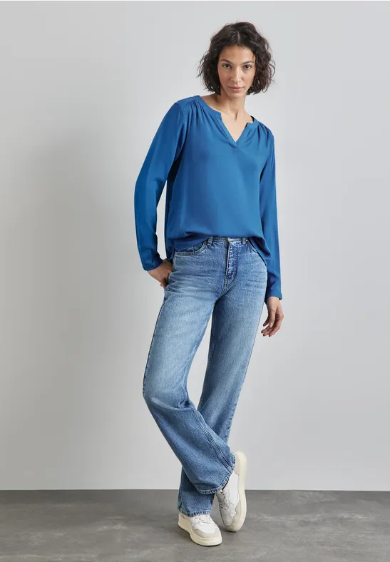 Washed-Look Tunika für Damen in Rosa