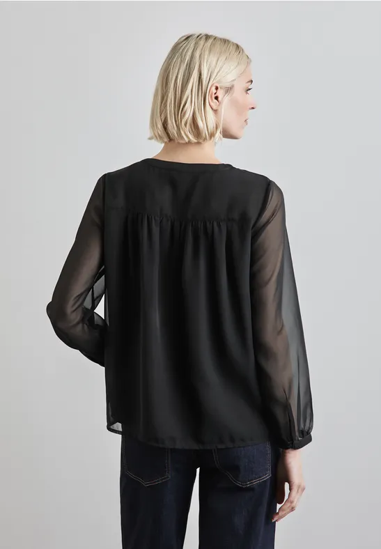 Shirt met verticale structuur voor dames in Groen