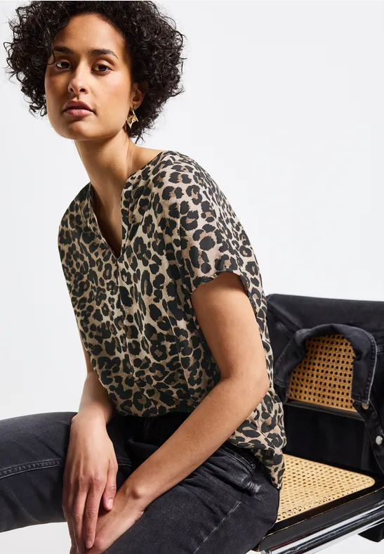 Street One Damen Leinenbluse Mit 3/4-Ärmeln – Lässig & Luftig Für Den Sommer