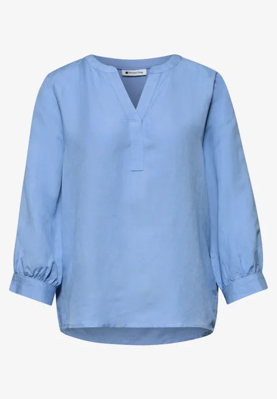 Gestreept overhemd blouse voor dames in Beige