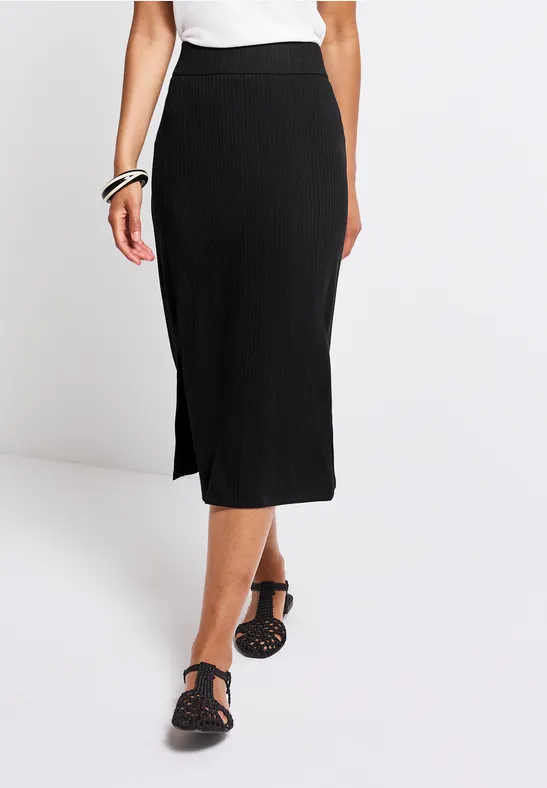 Jupe-culotte Noire Karen Scott Taille 10 - Courte, Avec Poches - Lavable Machine
