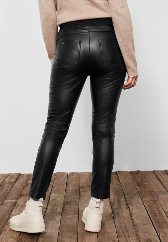 Skinny hose lederoptik Clearance